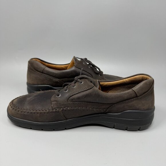 Ecco Seawalker Casual Walking Shoes Brown Leather Mens Size 46 US 12 main image 8